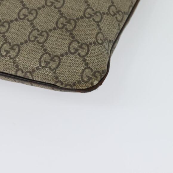 GUCCI GG Supreme Shoulder Bag Pvc Outlet Beige Silver - Picture 13 of 16